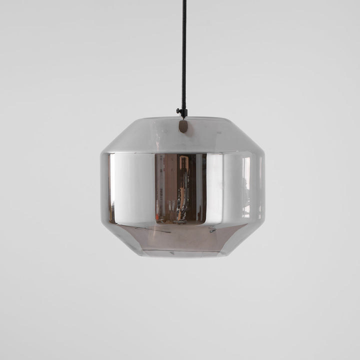 Lampa wisząca z alabastrowego szkła w cylindrze