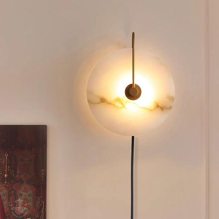 Lampa ścienna LED Alabaster z wtyczką