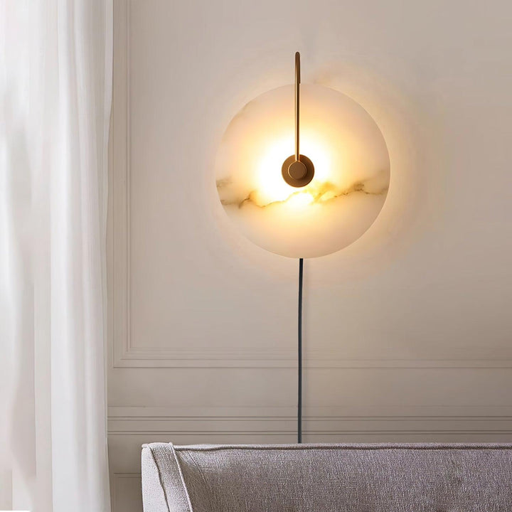 Lampa ścienna LED Alabaster z wtyczką