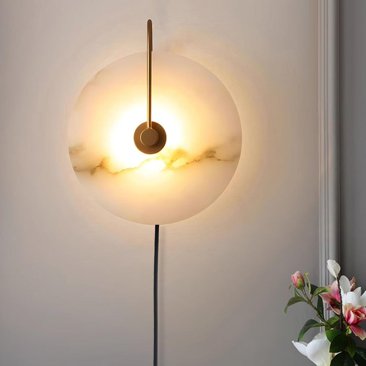 Lampa ścienna LED Alabaster z wtyczką