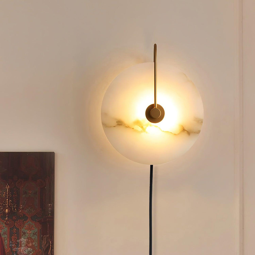 Lampa ścienna LED Alabaster z wtyczką
