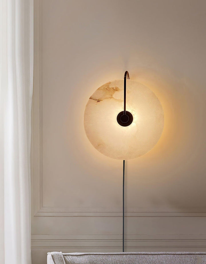Lampa ścienna LED Alabaster z wtyczką