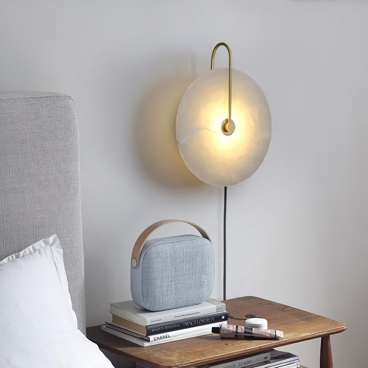 Lampa ścienna LED Alabaster z wtyczką