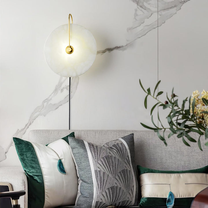 Lampa ścienna LED Alabaster z wtyczką