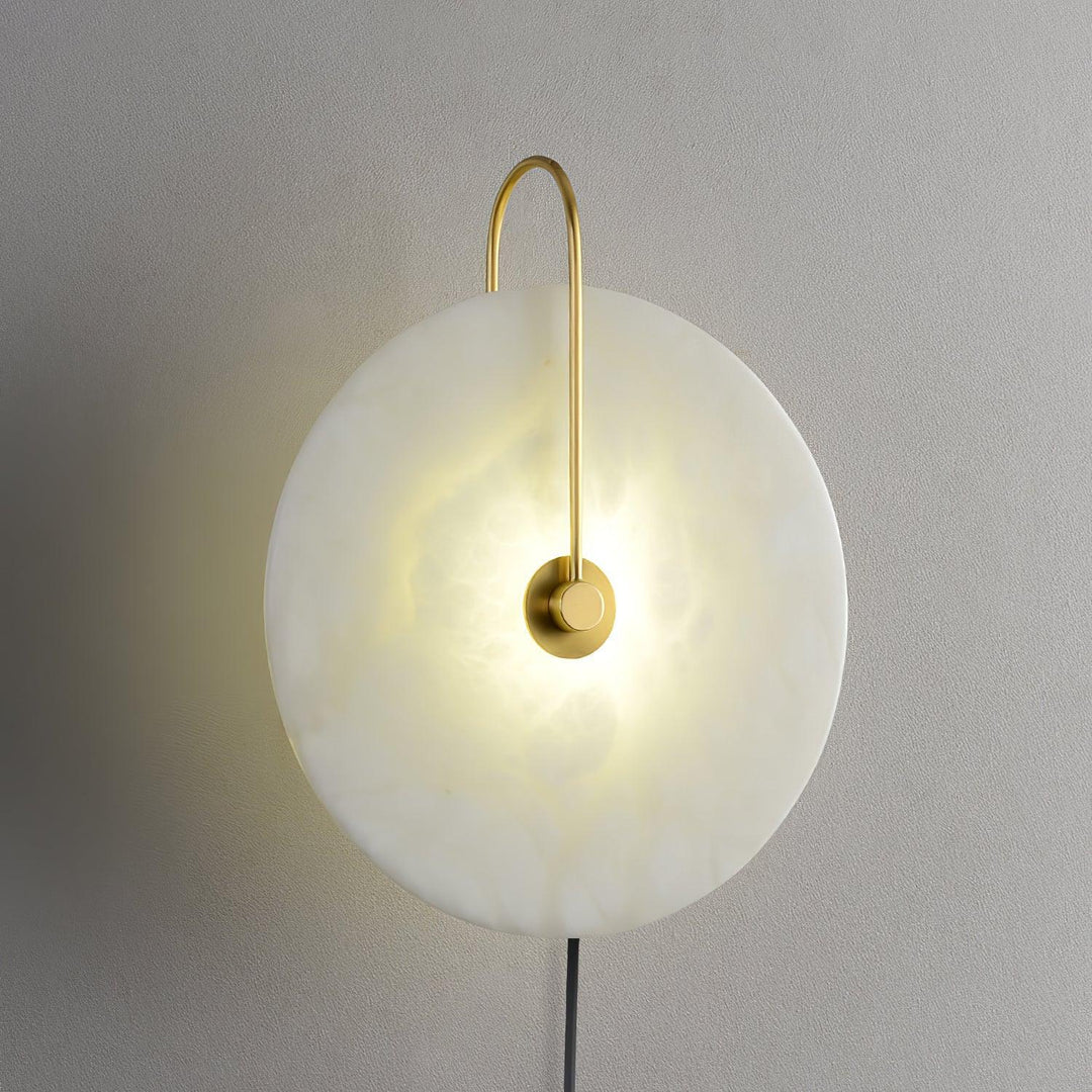 Lampa ścienna LED Alabaster z wtyczką