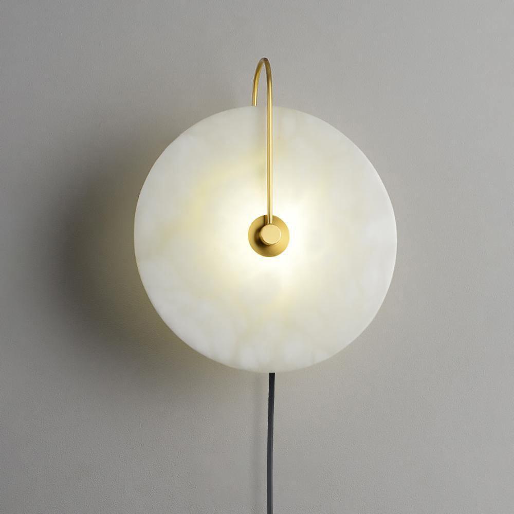 Lampa ścienna LED Alabaster z wtyczką