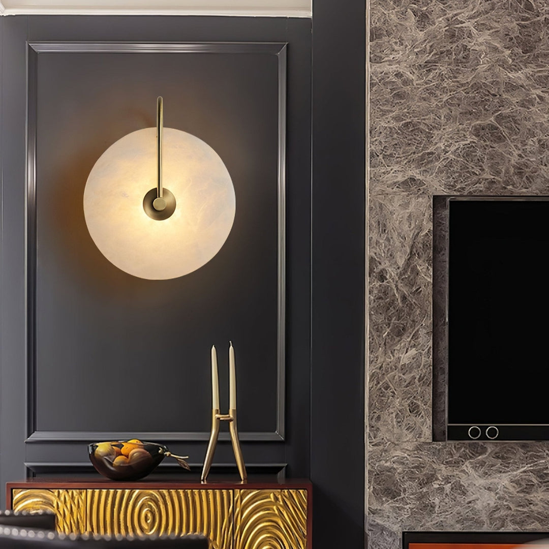 Lampa ścienna LED Alabaster z wtyczką