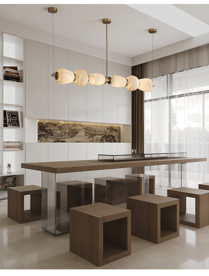 Lampa wisząca Alabaster Pebble Linear