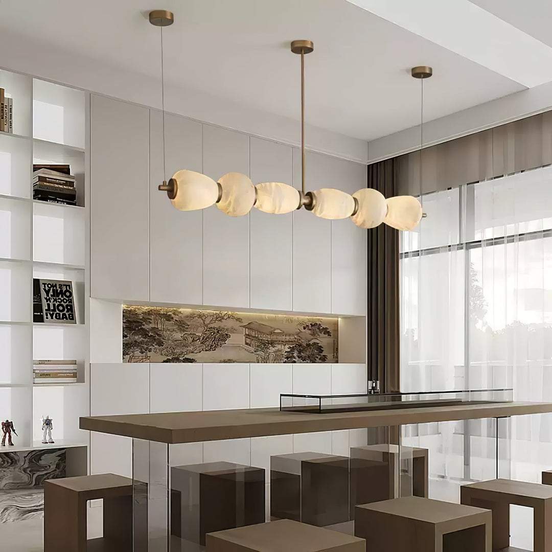 Lampa wisząca Alabaster Pebble Linear
