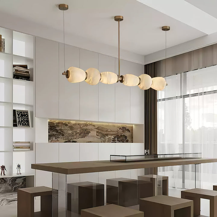 Lampa wisząca Alabaster Pebble Linear