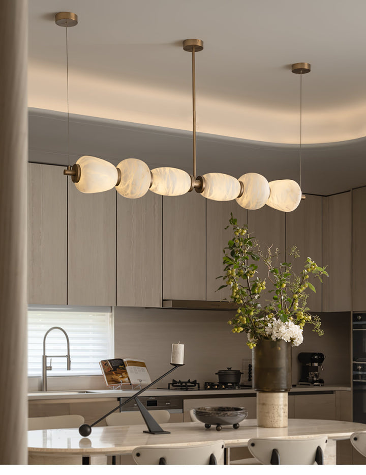 Lampa wisząca Alabaster Pebble Linear