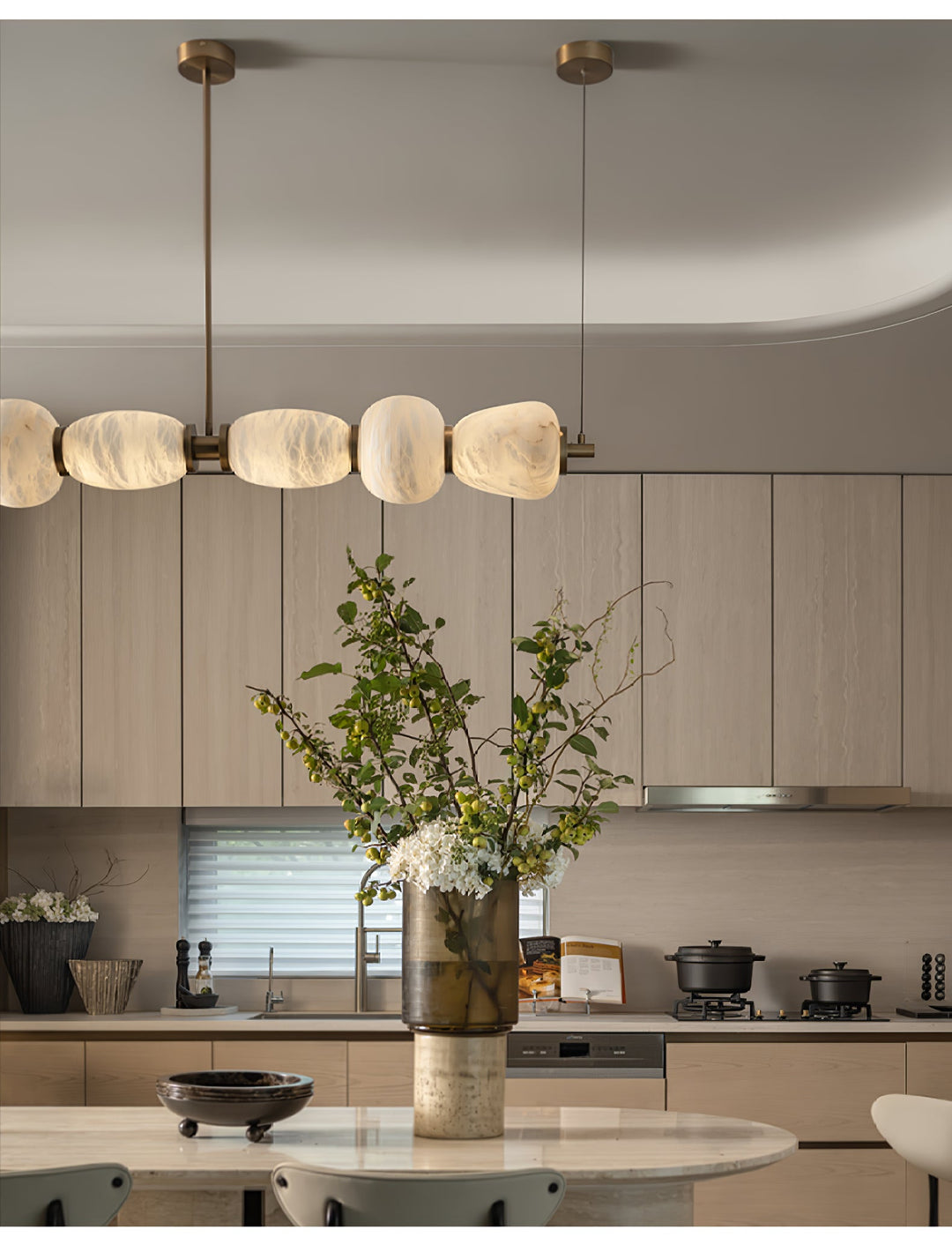 Lampa wisząca Alabaster Pebble Linear