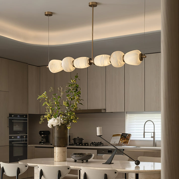 Lampa wisząca Alabaster Pebble Linear