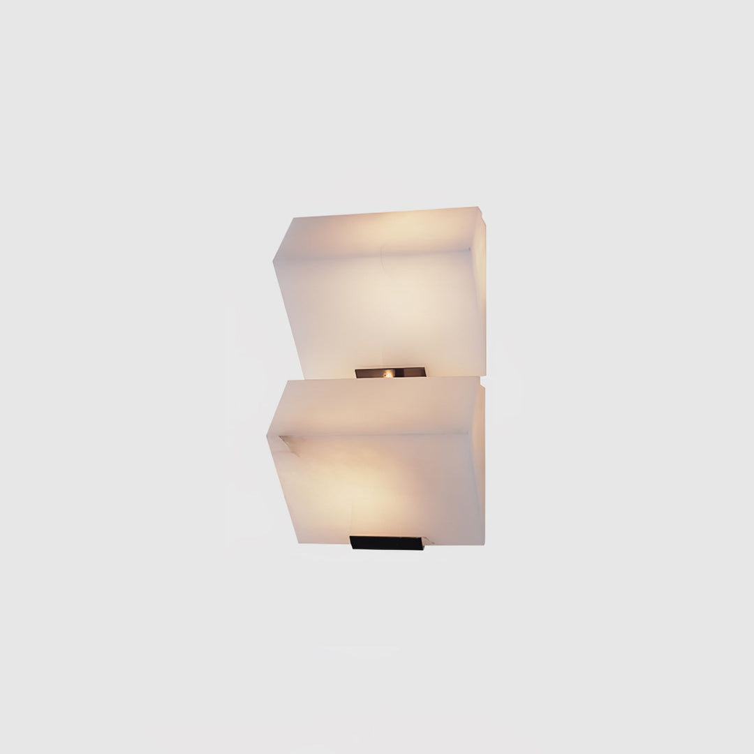 Lampa ścienna z alabastru w stylu schodów