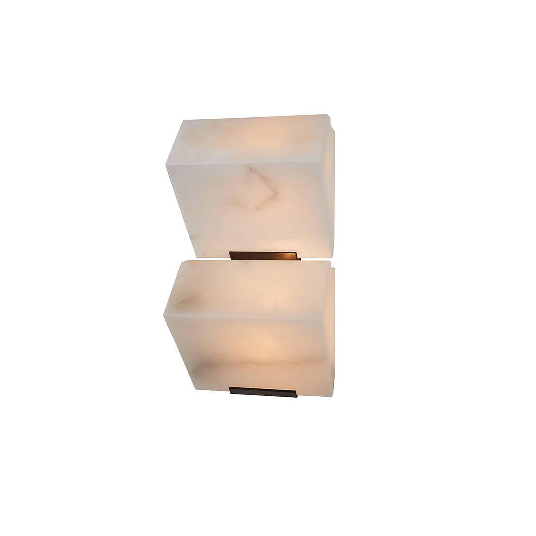Lampa ścienna z alabastru w stylu schodów