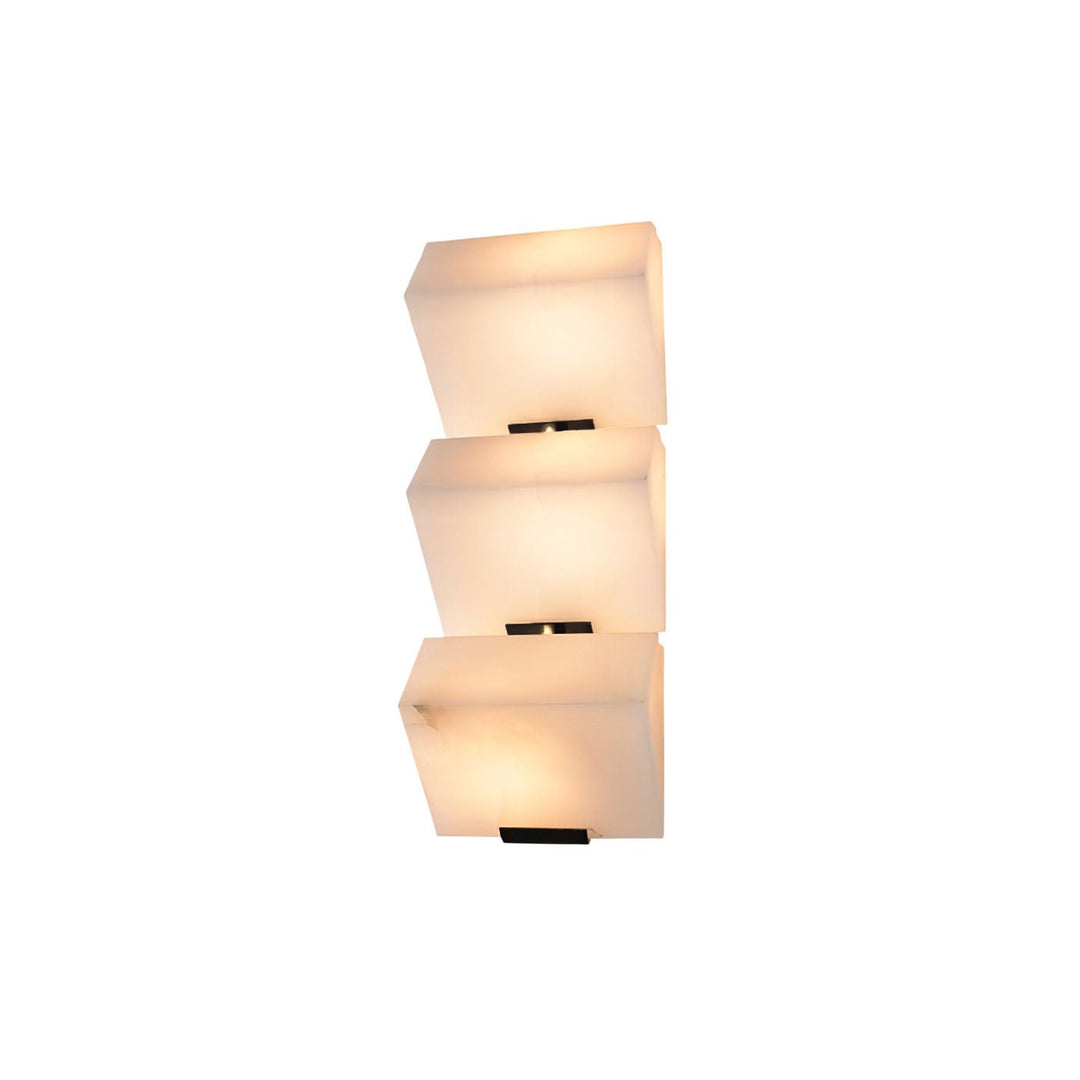 Lampa ścienna z alabastru w stylu schodów