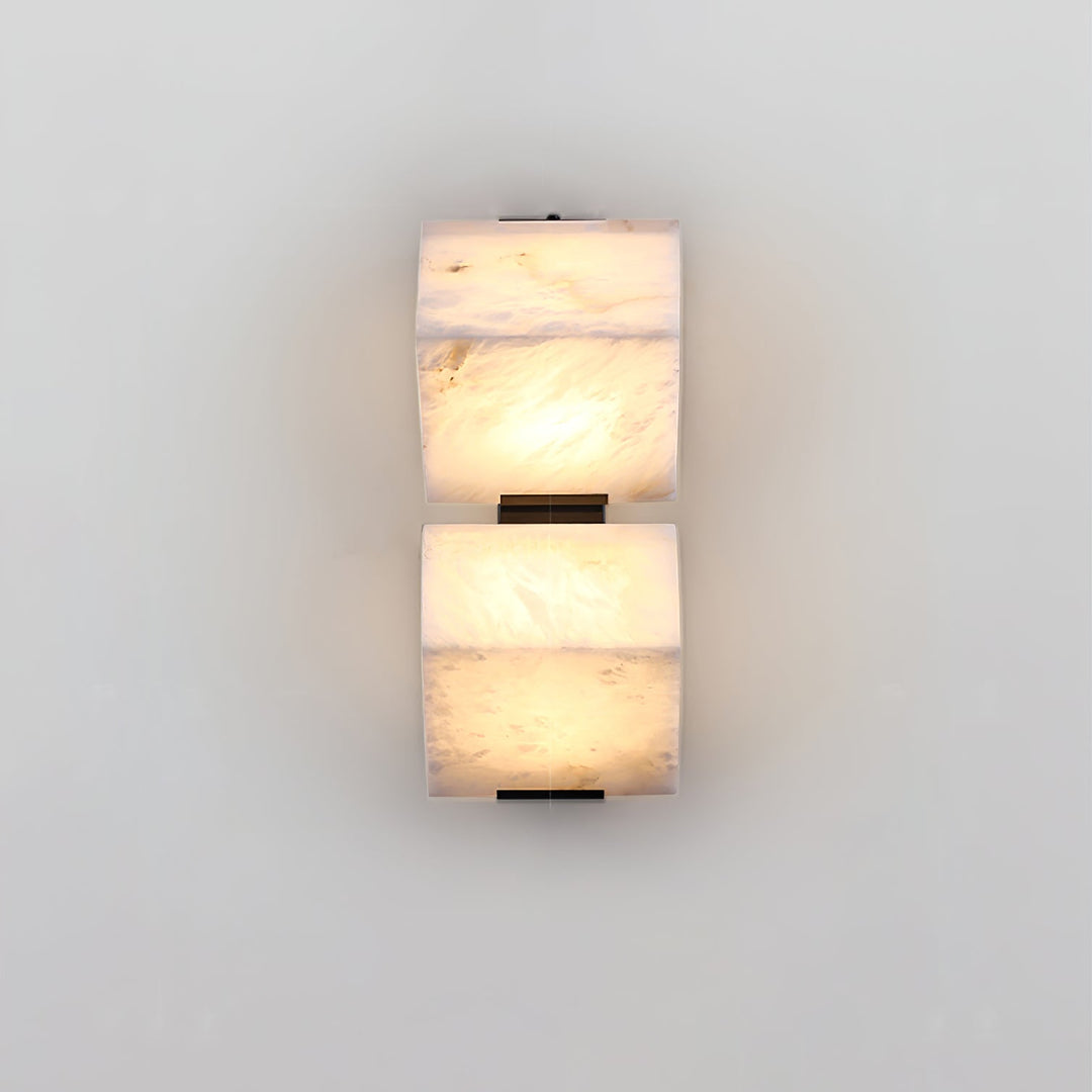 Lampa ścienna z alabastru w stylu schodów
