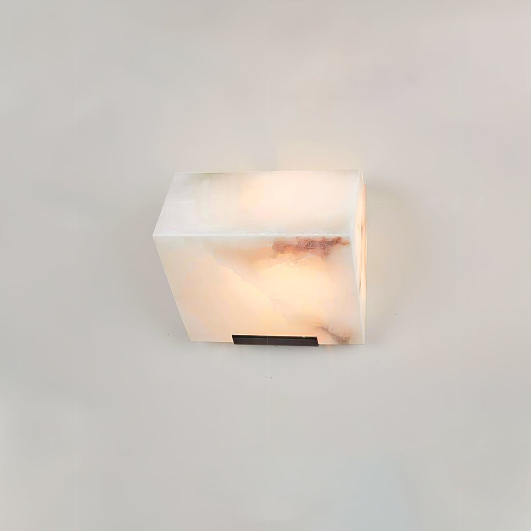 Lampa ścienna z alabastru w stylu schodów