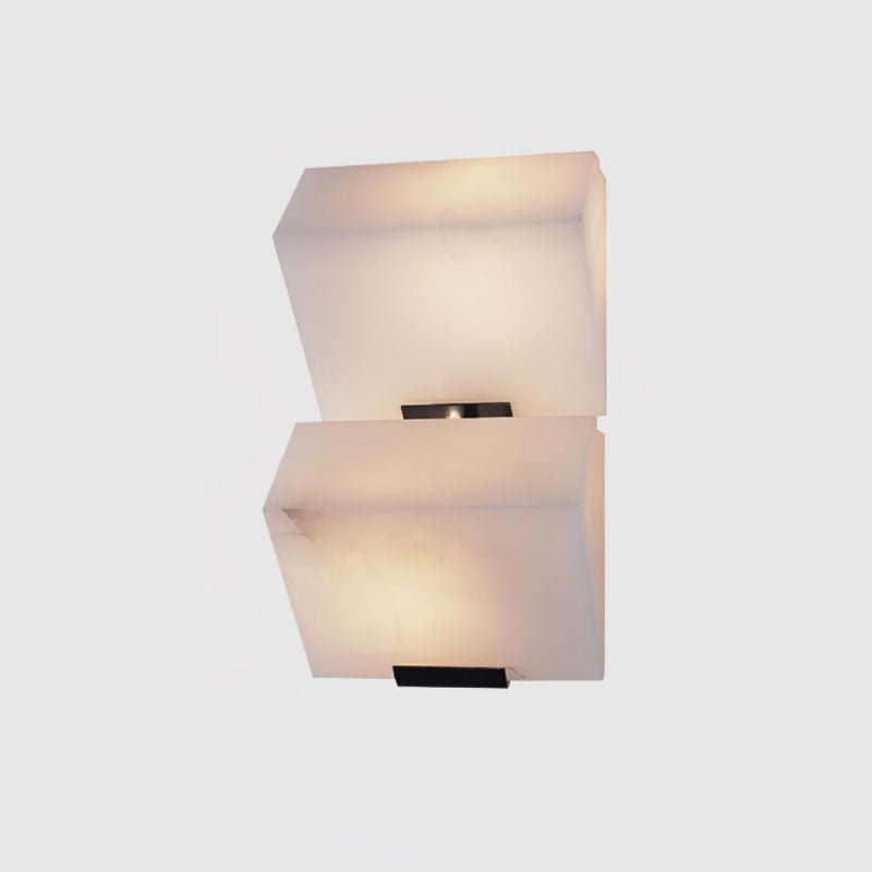 Lampa ścienna z alabastru w stylu schodów