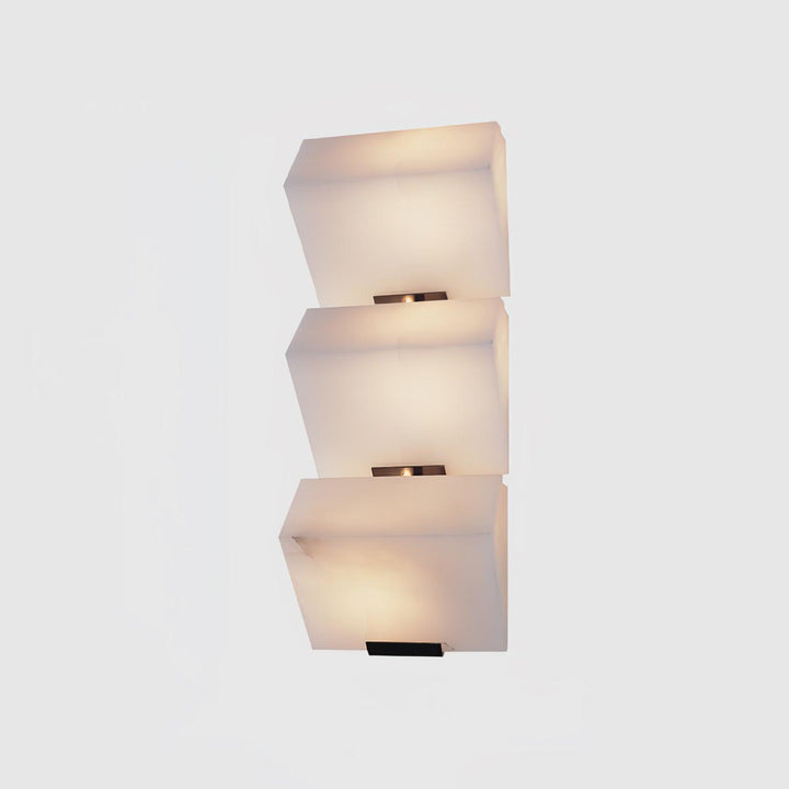 Lampa ścienna z alabastru w stylu schodów