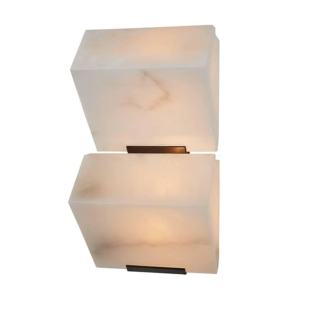 Lampa ścienna z alabastru w stylu schodów
