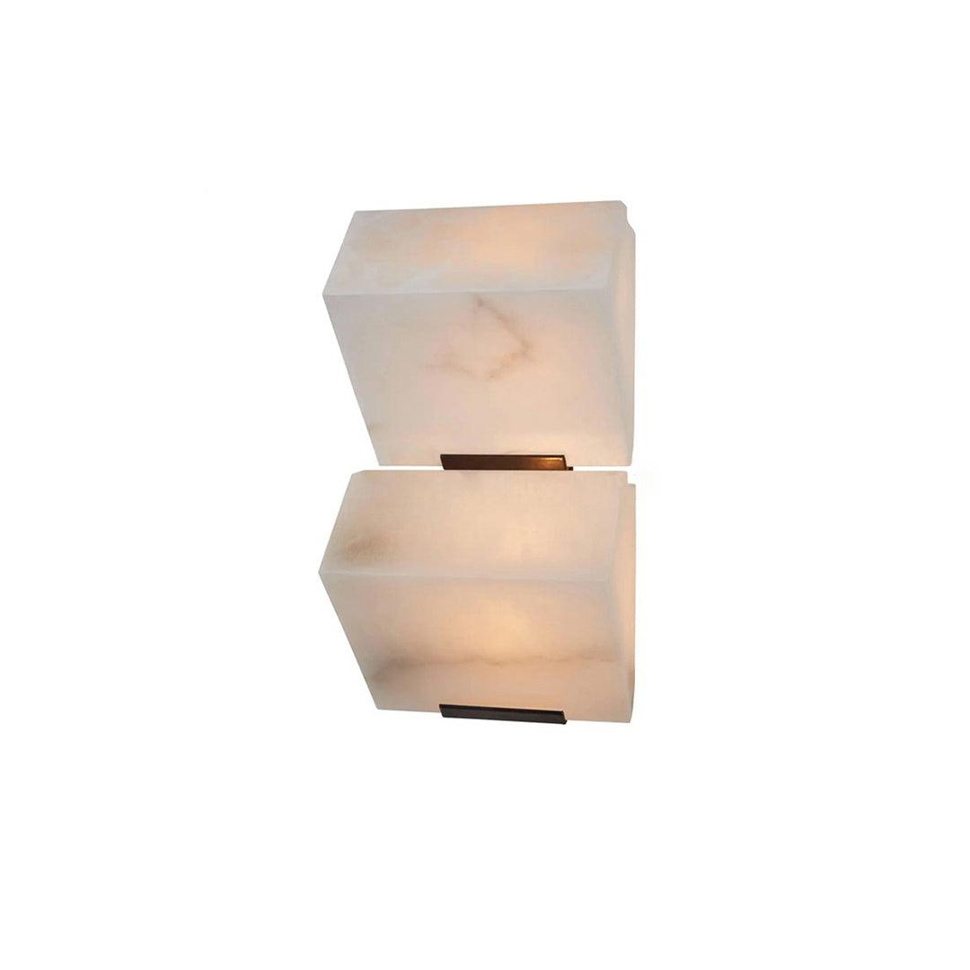 Lampa ścienna z alabastru w stylu schodów