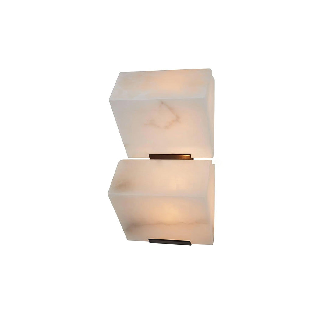 Lampa ścienna z alabastru w stylu schodów