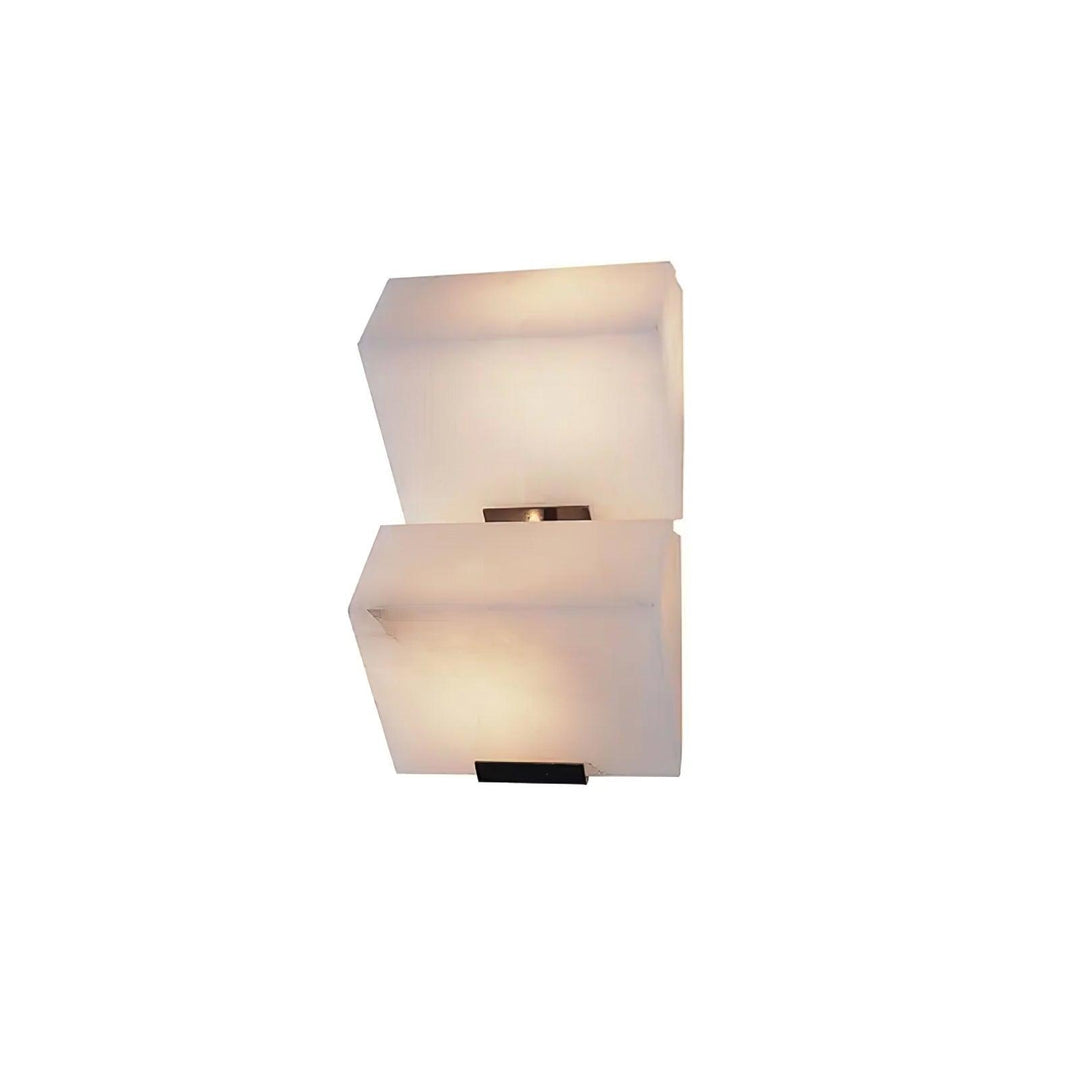 Lampa ścienna z alabastru w stylu schodów