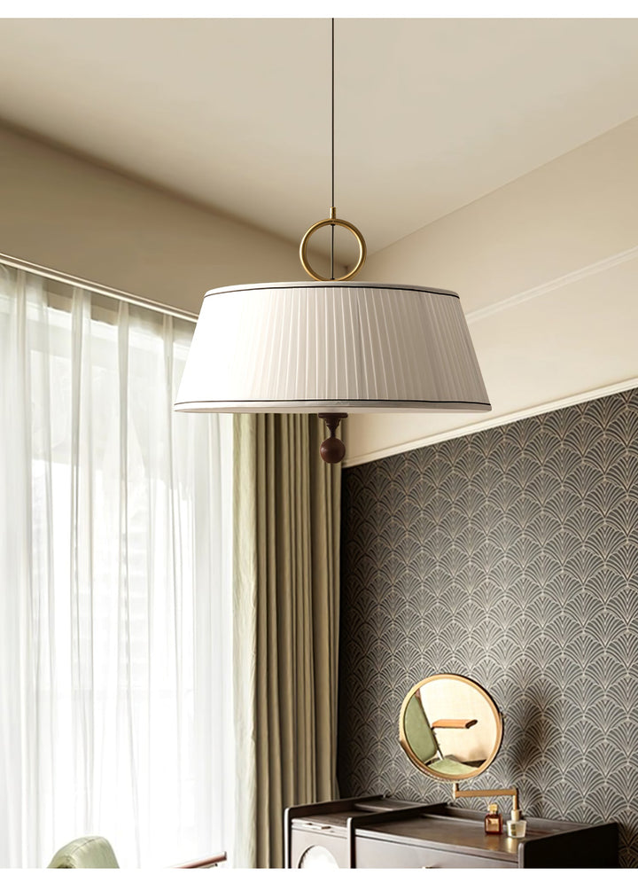Lampa wisząca Alina z tkaniny
