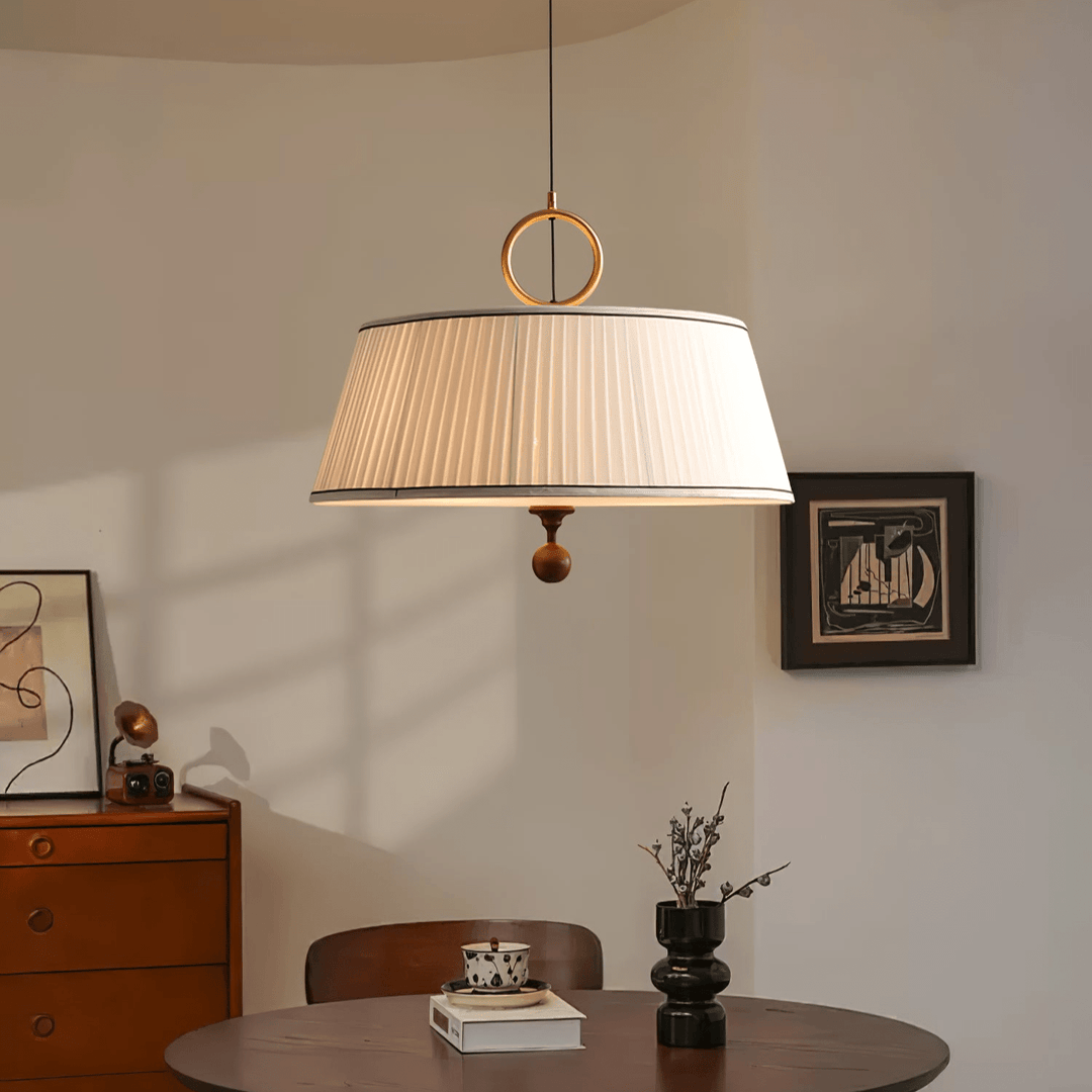 Lampa wisząca Alina z tkaniny