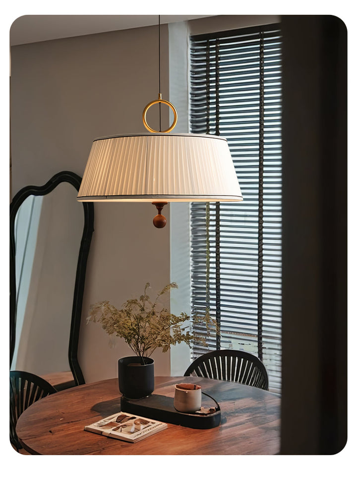 Lampa wisząca Alina z tkaniny