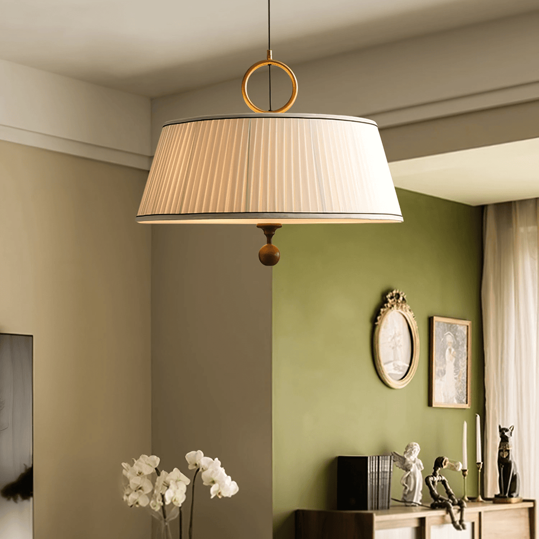 Lampa wisząca Alina z tkaniny