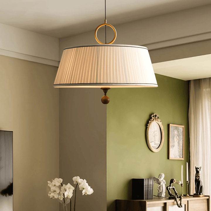 Lampa wisząca Alina z tkaniny
