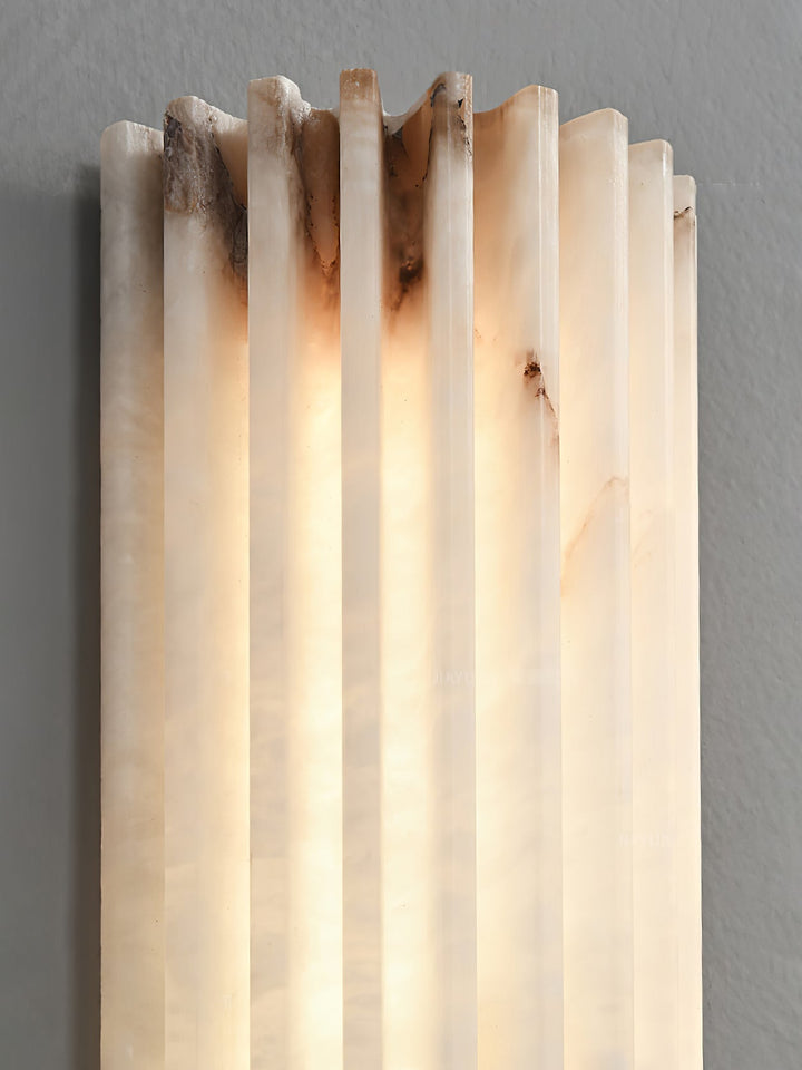 Alvia Alabastrowa Lampa Ścienna