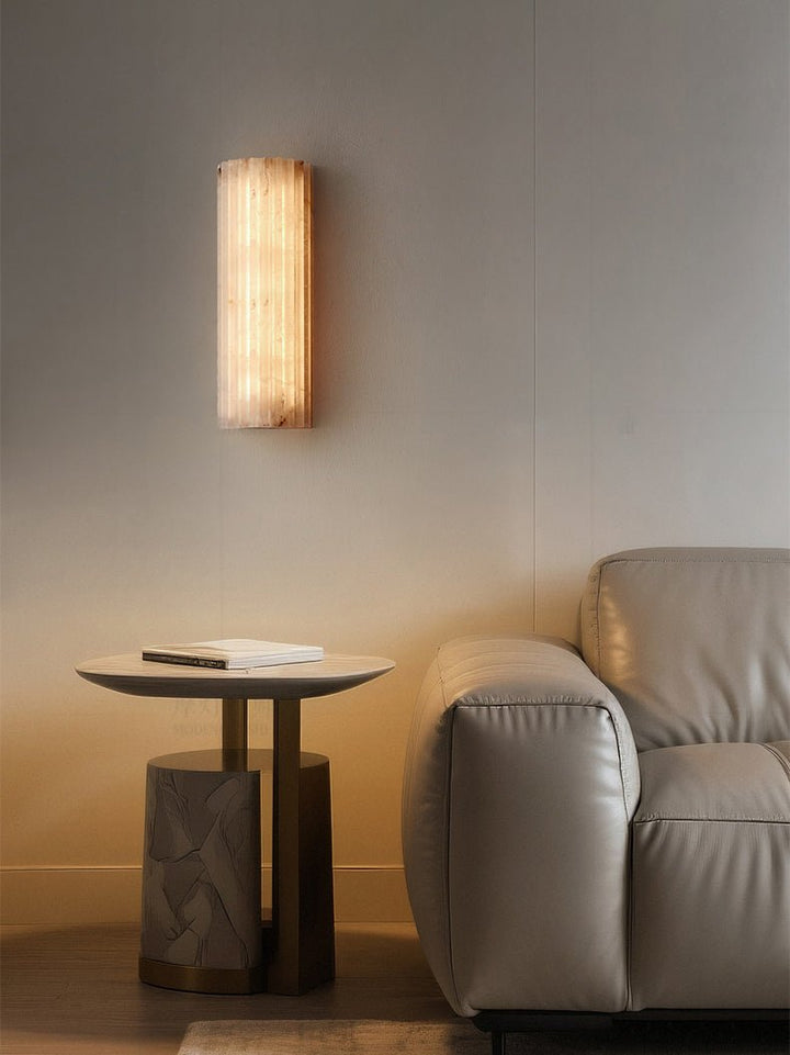 Alvia Alabastrowa Lampa Ścienna