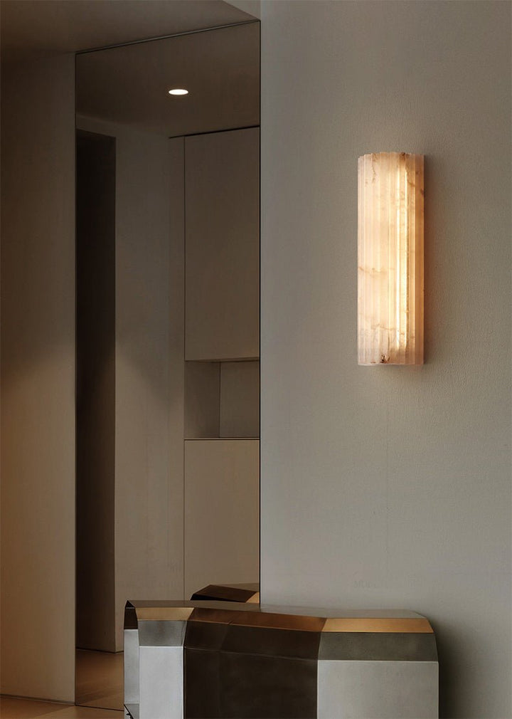 Alvia Alabastrowa Lampa Ścienna