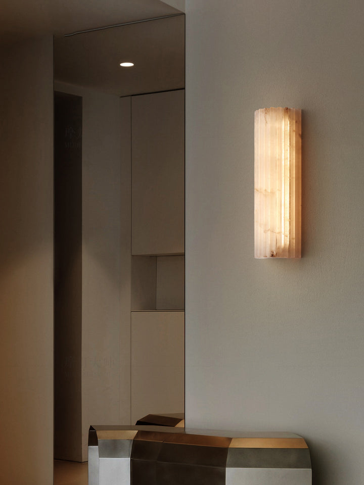 Alvia Alabastrowa Lampa Ścienna