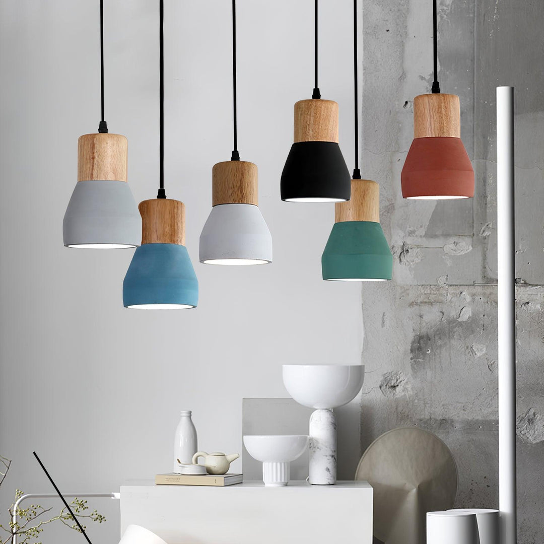 Lampa Wisząca Cementowa Andenon