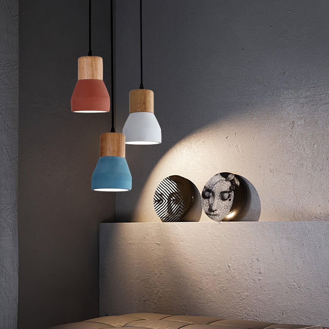 Lampa Wisząca Cementowa Andenon