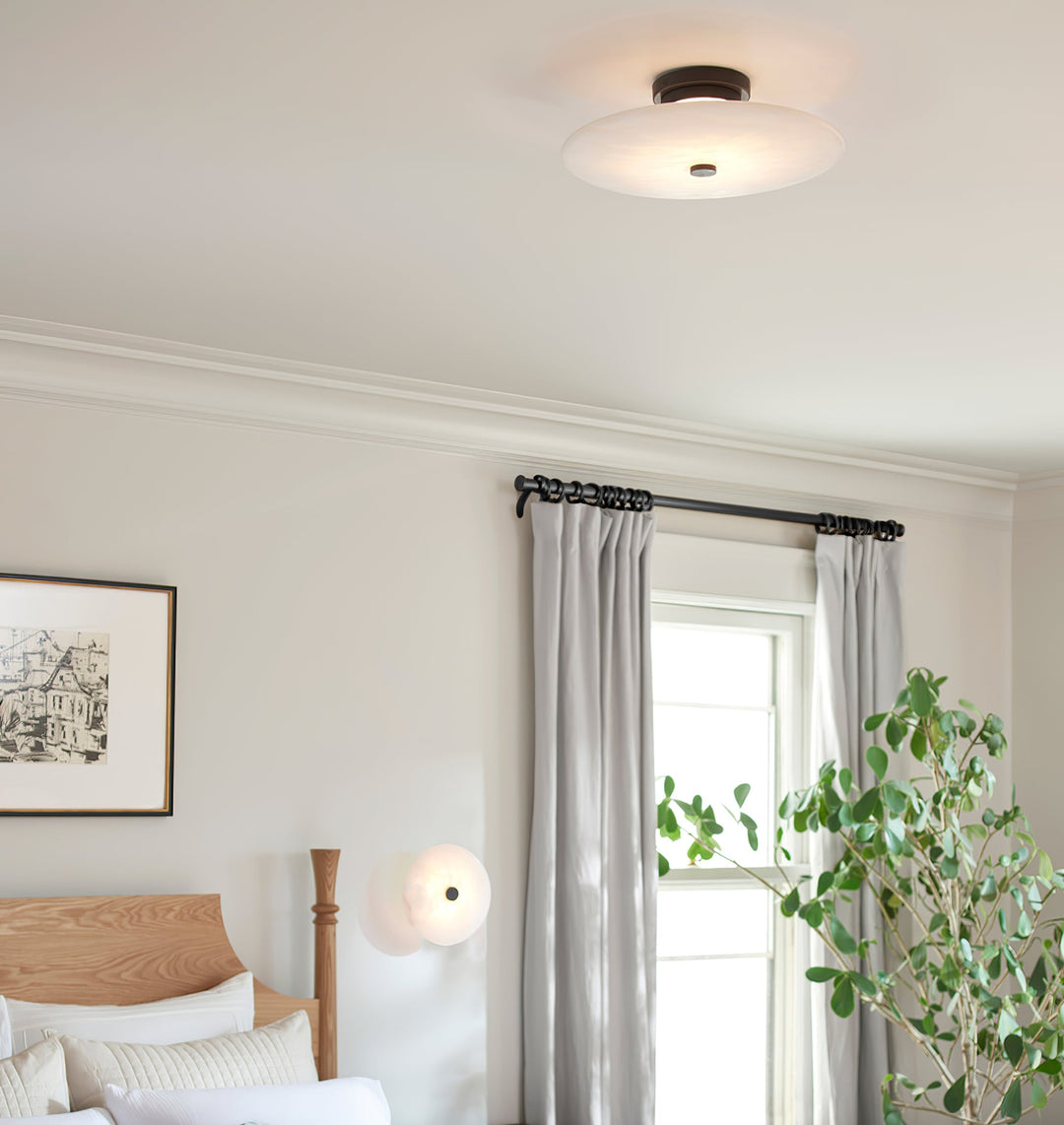 Lampa sufitowa Ankeny Alabaster