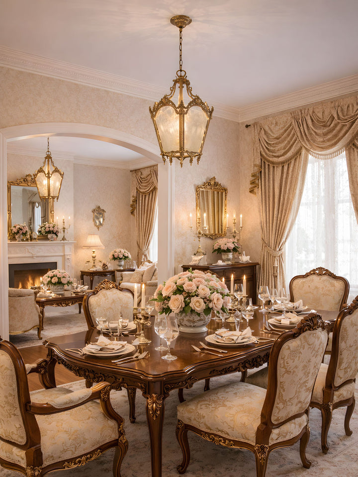 Antyczna Lampa Wisząca Empire