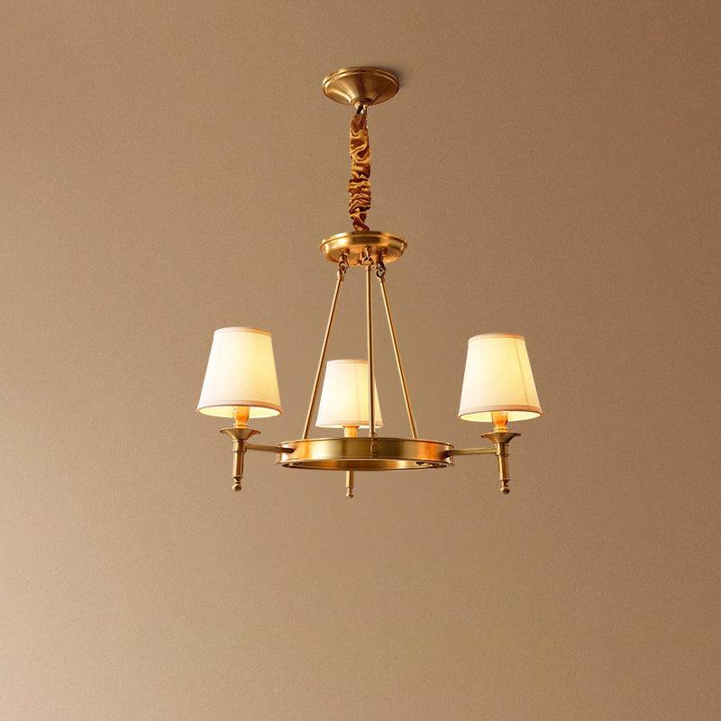 Antyczny żyrandol mosiężny
