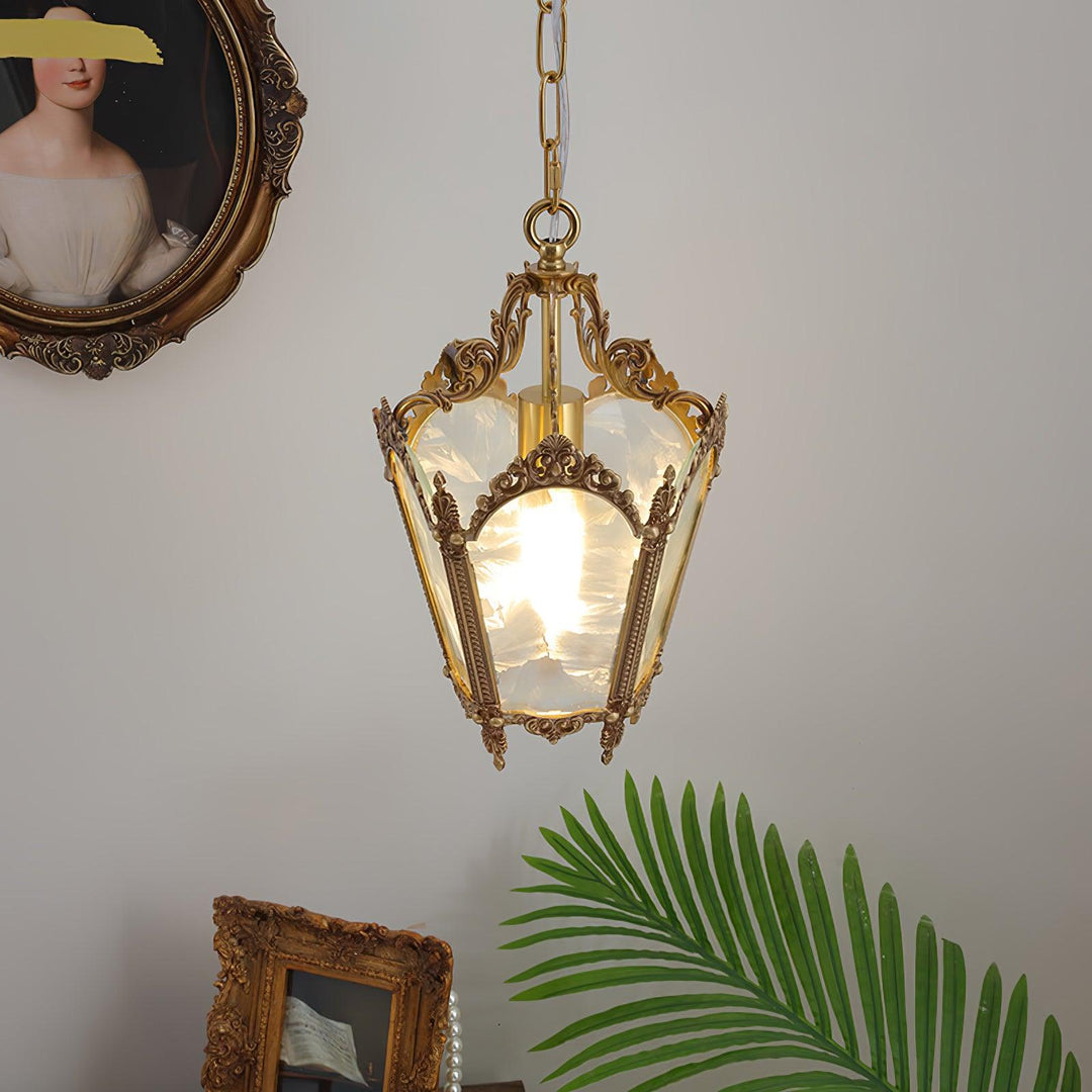 Antyczna Lampa Wisząca Empire