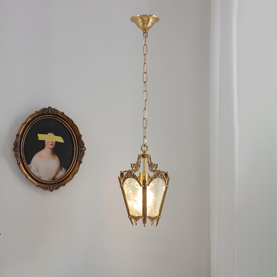 Antyczna Lampa Wisząca Empire