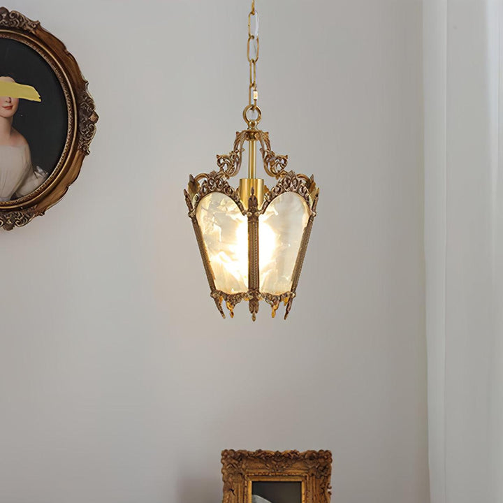 Antyczna Lampa Wisząca Empire