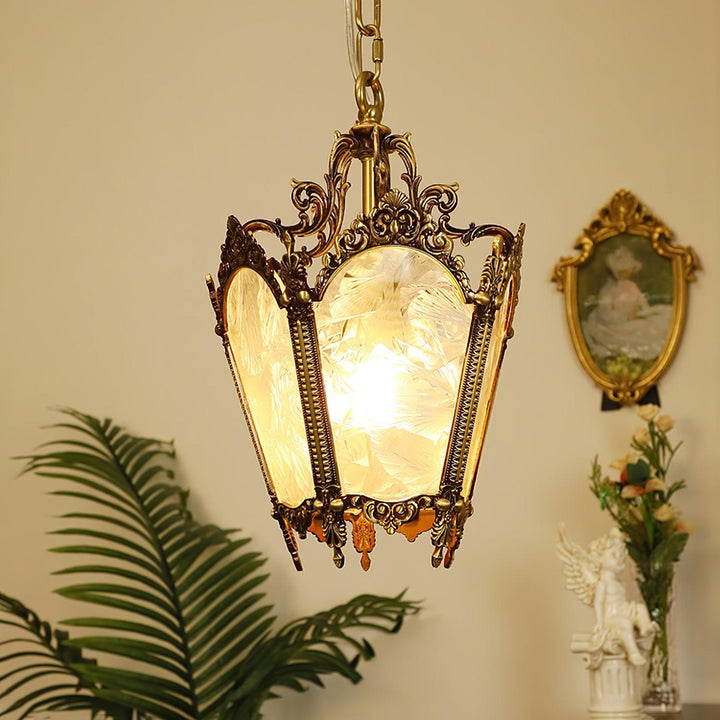 Antyczna Lampa Wisząca Empire