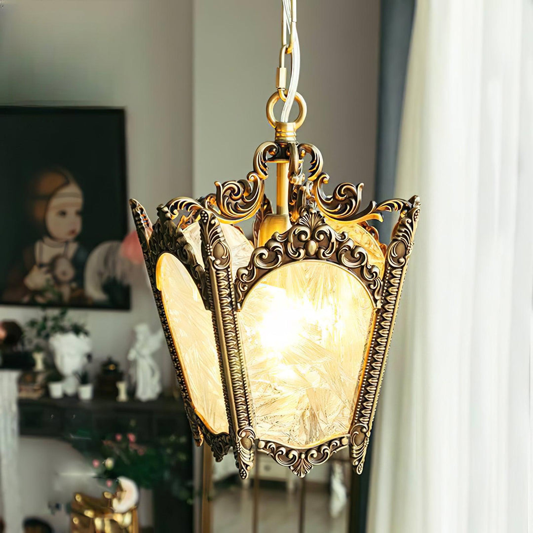 Antyczna Lampa Wisząca Empire