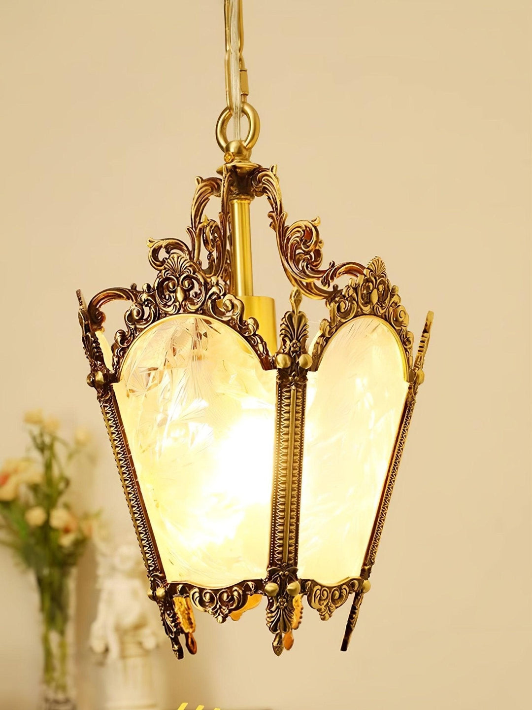 Antyczna Lampa Wisząca Empire
