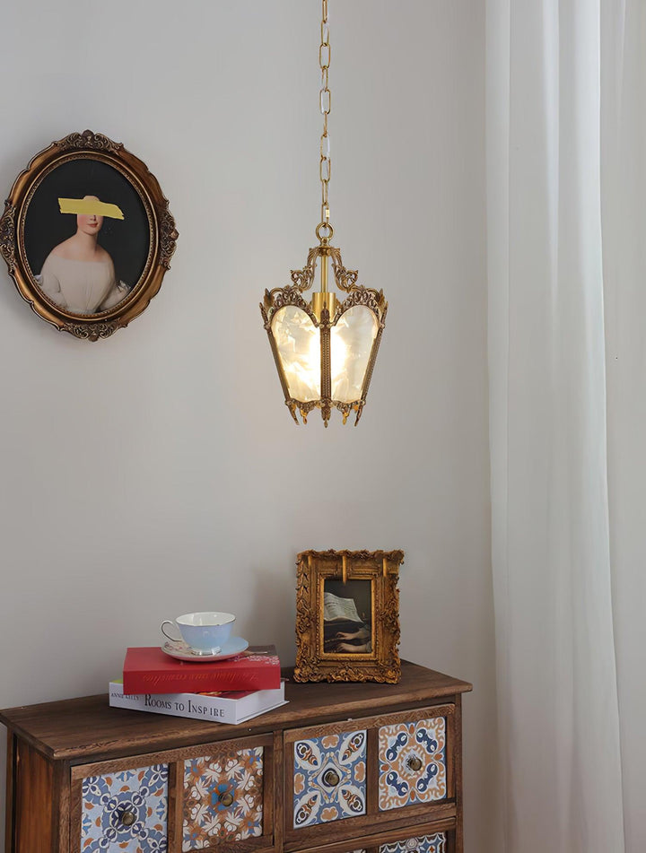 Antyczna Lampa Wisząca Empire