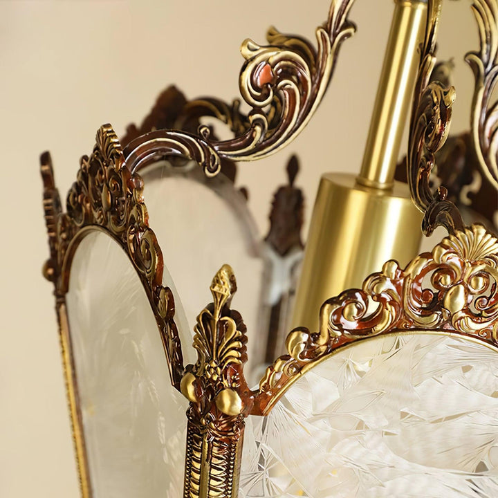 Antyczna Lampa Wisząca Empire